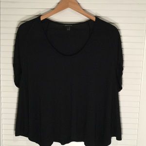 Banana Republic Black Cotton Swing Shirt